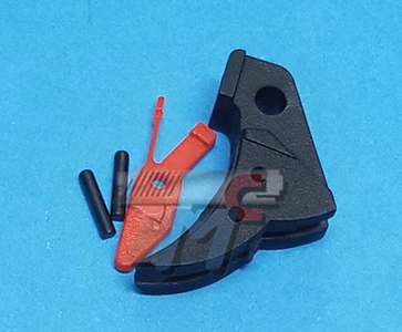 Guarder Ridged Trigger For Glock Series GBB (Black / Red) - Click Image to Close